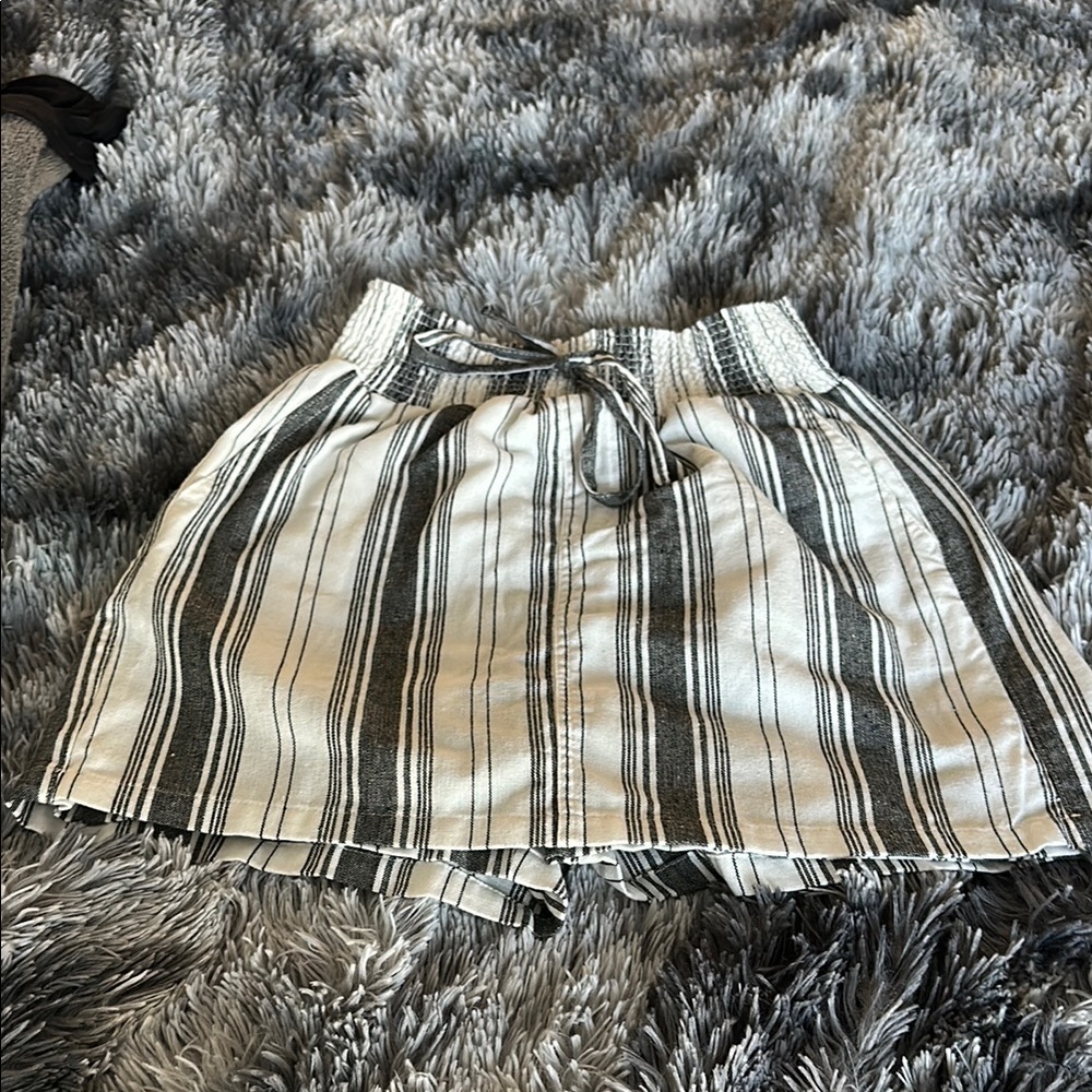 Striped Black and White Women's Skirt